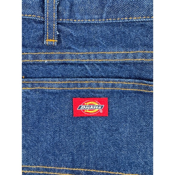 Dickies Jeans 48x32 Relaxed Fit Mens Straight‎ Leg Jeans Dark Wash NEW - Picture 4 of 16